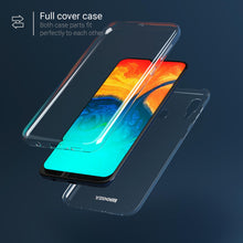 Załaduj obraz do przeglądarki galerii, Moozy 360 Degree Case for Samsung A30 - Full body Front and Back Slim Clear Transparent TPU Silicone Gel Cover
