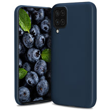 Załaduj obraz do przeglądarki galerii, Moozy Lifestyle. Designed for Samsung A12 Case, Midnight Blue - Liquid Silicone Lightweight Cover with Matte Finish
