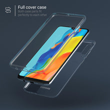 Cargar imagen en el visor de la galería, Moozy 360 Degree Case for Huawei P30 Lite - Full body Front and Back Slim Clear Transparent TPU Silicone Gel Cover
