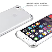 Cargar imagen en el visor de la galería, Moozy Shock Proof Silicone Case for iPhone 6, iPhone 6s - Transparent Crystal Clear Phone Case Soft TPU Cover
