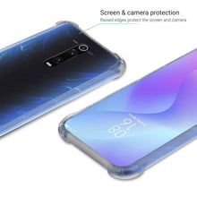 Cargar imagen en el visor de la galería, Moozy Shock Proof Silicone Case for Xiaomi Mi 9T, Xiaomi Mi 9T Pro, Redmi K20 - Transparent Crystal Clear Phone Case Soft TPU Cover
