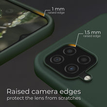 Załaduj obraz do przeglądarki galerii, Moozy Lifestyle. Designed for Samsung A12 Case, Dark Green - Liquid Silicone Lightweight Cover with Matte Finish
