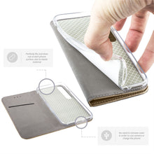 Cargar imagen en el visor de la galería, Moozy Case Flip Cover for Xiaomi Mi 10 and Xiaomi Mi 10 Pro, Gold - Smart Magnetic Flip Case with Card Holder and Stand
