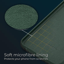 Cargar imagen en el visor de la galería, Moozy Lifestyle. Designed for Samsung A12 Case, Dark Green - Liquid Silicone Lightweight Cover with Matte Finish
