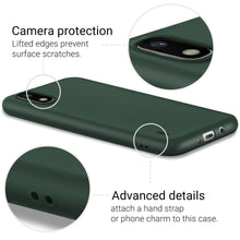 Load image into Gallery viewer, Moozy Minimalist Series Silicone Case for Samsung A10, Midnight Green - Matte Finish Slim Soft TPU Cover
