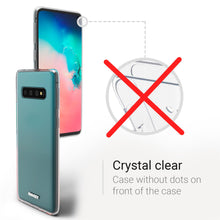 Charger l&#39;image dans la galerie, Moozy 360 Degree Case for Samsung S10 - Full body Front and Back Slim Clear Transparent TPU Silicone Gel Cover
