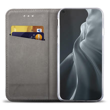 Cargar imagen en el visor de la galería, Moozy Case Flip Cover for Xiaomi Mi 11, Dark Blue - Smart Magnetic Flip Case Flip Folio Wallet Case with Card Holder and Stand, Credit Card Slots
