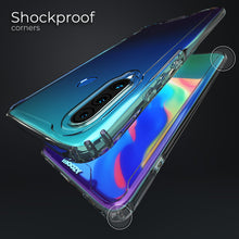 Ladda upp bild till gallerivisning, Moozy Xframe Shockproof Case for Huawei P30 Lite - Transparent Rim Case, Double Colour Clear Hybrid Cover with Shock Absorbing TPU Rim

