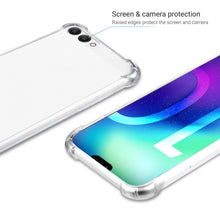 Charger l&#39;image dans la galerie, Moozy Shock Proof Silicone Case for Huawei Honor 10 - Transparent Crystal Clear Phone Case Soft TPU Cover
