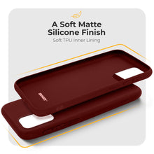 Carica l&#39;immagine nel visualizzatore di Gallery, Moozy Minimalist Series Silicone Case for Samsung A13 4G, Wine Red - Matte Finish Lightweight Mobile Phone Case Slim Soft Protective TPU Cover with Matte Surface
