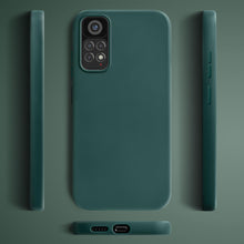 Load image into Gallery viewer, Moozy Lifestyle. Silicone Case for Xiaomi Redmi Note 11 and 11S, Dark Green - Liquid Silicone Lightweight Cover with Matte Finish and Soft Microfiber Lining, Premium Silicone Case
