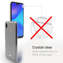 Cargar imagen en el visor de la galería, Moozy 360 Degree Case for Huawei P20 Lite - Full body Front and Back Slim Clear Transparent TPU Silicone Gel Cover
