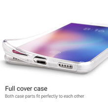 Cargar imagen en el visor de la galería, Moozy 360 Degree Case for Xiaomi Mi 9 - Transparent Full body Slim Cover - Hard PC Back and Soft TPU Silicone Front
