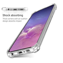 Załaduj obraz do przeglądarki galerii, Moozy Shock Proof Silicone Case for Samsung S10e - Transparent Crystal Clear Phone Case Soft TPU Cover
