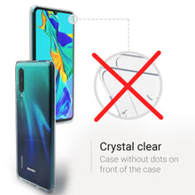Cargar imagen en el visor de la galería, Moozy 360 Degree Case for Huawei P30 - Full body Front and Back Slim Clear Transparent TPU Silicone Gel Cover
