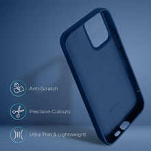 Load image into Gallery viewer, Moozy Lifestyle. Silicone Case for Samsung S20 Plus, Midnight Blue - Liquid Silicone Lightweight Cover with Matte Finish and Soft Microfiber Lining, Premium Silicone Case
