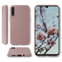 Ladda upp bild till gallerivisning, Moozy Minimalist Series Silicone Case for Samsung A50, Rose Beige - Matte Finish Slim Soft TPU Cover

