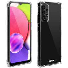 Carica l&#39;immagine nel visualizzatore di Gallery, Moozy Shockproof Silicone Case for Samsung A33 5G - Transparent Case with Shock Absorbing 3D Corners Crystal Clear Protective Phone Case Soft TPU Silicone Cover
