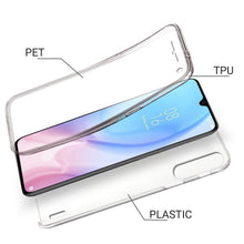 Charger l&#39;image dans la galerie, Moozy 360 Degree Case for Xiaomi Mi 9 Lite, Mi A3 Lite - Transparent Full body Slim Cover - Hard PC Back and Soft TPU Silicone Front
