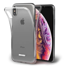 Carica l&#39;immagine nel visualizzatore di Gallery, Moozy 360 Degree Case for iPhone XS Max - Full body Front and Back Slim Clear Transparent TPU Silicone Gel Cover
