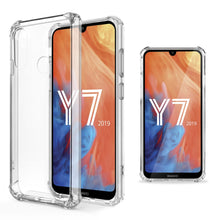 Załaduj obraz do przeglądarki galerii, Moozy Shock Proof Silicone Case for Huawei Y7 2019, Huawei Y7 Prime 2019 - Transparent Crystal Clear Phone Case Soft TPU Cover
