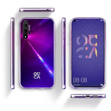 Lade das Bild in den Galerie-Viewer, Moozy 360 Degree Case for Huawei Nova 5T, Huawei Honor 20 - Transparent Full body Slim Cover - Hard PC Back and Soft TPU Silicone Front
