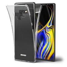 Carica l&#39;immagine nel visualizzatore di Gallery, Moozy 360 Degree Case for Samsung Note 9 - Full body Front and Back Slim Clear Transparent TPU Silicone Gel Cover
