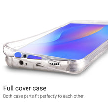 Afbeelding in Gallery-weergave laden, Moozy 360 Degree Case for Huawei P Smart Plus 2018 - Full body Front and Back Slim Clear Transparent TPU Silicone Gel Cover
