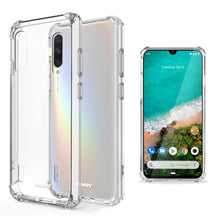 Afbeelding in Gallery-weergave laden, Moozy Shock Proof Silicone Case for Xiaomi Mi A3 - Transparent Crystal Clear Phone Case Soft TPU Cover
