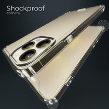 Załaduj obraz do przeglądarki galerii, Moozy Xframe Shockproof Case for iPhone 13 Pro - Transparent Rim Case, Double Colour Clear Hybrid Cover with Shock Absorbing TPU Rim
