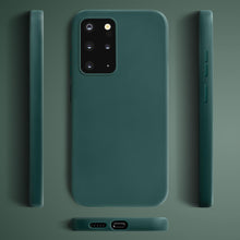Load image into Gallery viewer, Moozy Lifestyle. Silicone Case for Samsung S20 Plus, Dark Green - Liquid Silicone Lightweight Cover with Matte Finish and Soft Microfiber Lining, Premium Silicone Case
