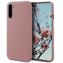 Carica l&#39;immagine nel visualizzatore di Gallery, Moozy Minimalist Series Silicone Case for OnePlus Nord, Rose Beige - Matte Finish Slim Soft TPU Cover
