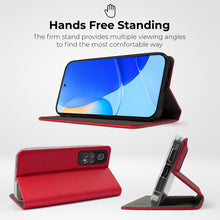 Ladda upp bild till gallerivisning, Moozy Case Flip Cover for Xiaomi Redmi Note 11 Pro 5G/4G, Red - Smart Magnetic Flip Case Flip Folio Wallet Case with Card Holder and Stand, Credit Card Slots, Kickstand Function
