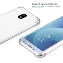 Cargar imagen en el visor de la galería, Moozy Shock Proof Silicone Case for Samsung J5 2017 - Transparent Crystal Clear Phone Case Soft TPU Cover

