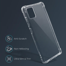 Cargar imagen en el visor de la galería, Moozy Shock Proof Silicone Case for Samsung S10 Lite - Transparent Crystal Clear Phone Case Soft TPU Cover
