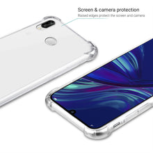 Cargar imagen en el visor de la galería, Moozy Shock Proof Silicone Case for Huawei P Smart 2019, Honor 10 Lite - Transparent Crystal Clear Phone Case Soft TPU Cover
