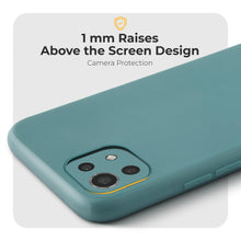 Ladda upp bild till gallerivisning, Moozy Minimalist Series Silicone Case for Xiaomi Mi 11 Lite 5G and 4G, Blue Grey - Matte Finish Lightweight Mobile Phone Case Slim Soft Protective
