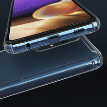 Załaduj obraz do przeglądarki galerii, Moozy Xframe Shockproof Case for Samsung A32 5G - Transparent Rim Case, Double Colour Clear Hybrid Cover with Shock Absorbing TPU Rim
