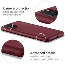 Carica l&#39;immagine nel visualizzatore di Gallery, Moozy Minimalist Series Silicone Case for Samsung S10 Lite, Wine Red - Matte Finish Slim Soft TPU Cover
