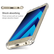 Cargar imagen en el visor de la galería, Moozy Shock Proof Silicone Case for Samsung A5 2017 - Transparent Crystal Clear Phone Case Soft TPU Cover
