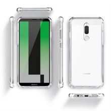 Carica l&#39;immagine nel visualizzatore di Gallery, Moozy Shock Proof Silicone Case for Huawei Mate 10 Lite - Transparent Crystal Clear Phone Case Soft TPU Cover
