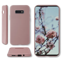 Load image into Gallery viewer, Moozy Minimalist Series Silicone Case for Samsung S10e, Rose Beige - Matte Finish Slim Soft TPU Cover
