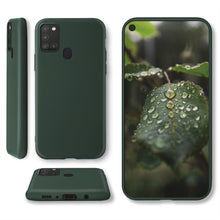 Ladda upp bild till gallerivisning, Moozy Lifestyle. Designed for Samsung A21s Case, Dark Green - Liquid Silicone Cover with Matte Finish and Soft Microfiber Lining
