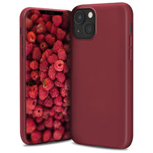 Carica l&#39;immagine nel visualizzatore di Gallery, Moozy Lifestyle. Silicone Case for iPhone 13, Vintage Pink - Liquid Silicone Lightweight Cover with Matte Finish
