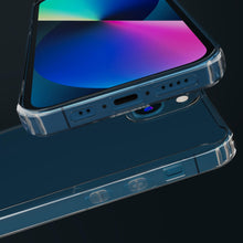 Załaduj obraz do przeglądarki galerii, Moozy Xframe Shockproof Case for iPhone 13 - Transparent Rim Case, Double Colour Clear Hybrid Cover with Shock Absorbing TPU Rim
