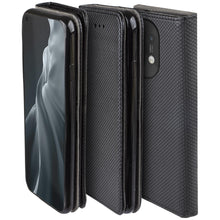 Charger l&#39;image dans la galerie, Moozy Case Flip Cover for Xiaomi Mi 11, Black - Smart Magnetic Flip Case Flip Folio Wallet Case with Card Holder and Stand, Credit Card Slots10,99
