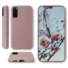 Carica l&#39;immagine nel visualizzatore di Gallery, Moozy Minimalist Series Silicone Case for Samsung S20, Rose Beige - Matte Finish Slim Soft TPU Cover
