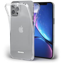 Ladda upp bild till gallerivisning, Moozy 360 Degree Case for iPhone 12 Pro Max - Full body Front and Back Slim Clear Transparent TPU Silicone Gel Cover
