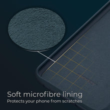 Cargar imagen en el visor de la galería, Moozy Lifestyle. Silicone Case for iPhone 13 Pro, Midnight Blue - Liquid Silicone Lightweight Cover with Matte Finish
