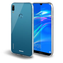 Carica l&#39;immagine nel visualizzatore di Gallery, Moozy 360 Degree Case for Huawei Y7 2019 - Transparent Full body Slim Cover - Hard PC Back and Soft TPU Silicone Front
